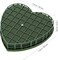 Wet Floral Foam Heart Shaped Flower Foam with Suction Cup Tray for Wedding Centerpiece Party Decoration DIY Flower Arrangement Size S